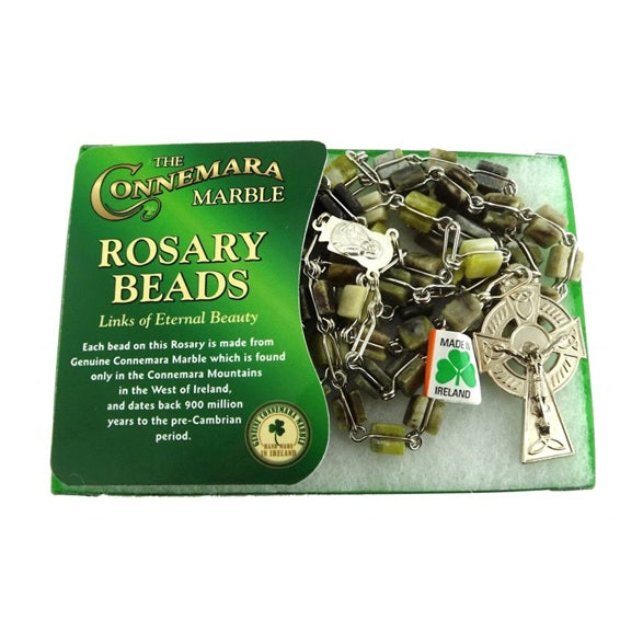 Connemara Marble Square Beaded Rosary