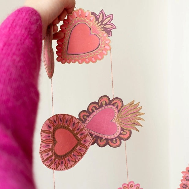 Valentine Hearts Garland