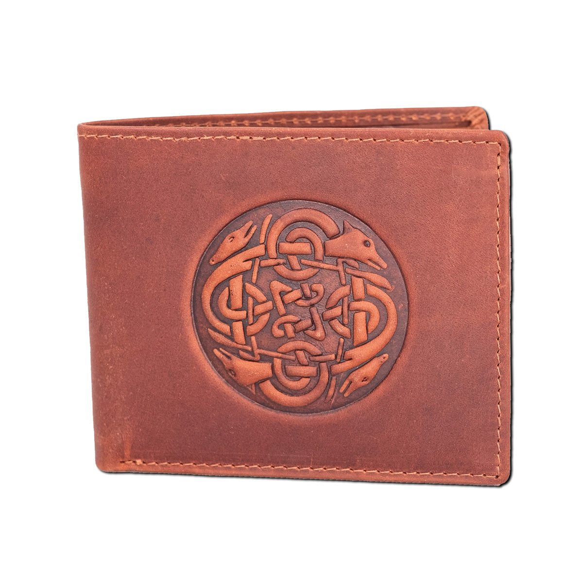 Cuchulainn Celtic Wallet - Black, Tan, or Brown