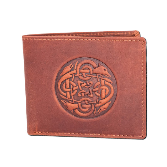 Cuchulainn Celtic Wallet - Black, Tan, or Brown