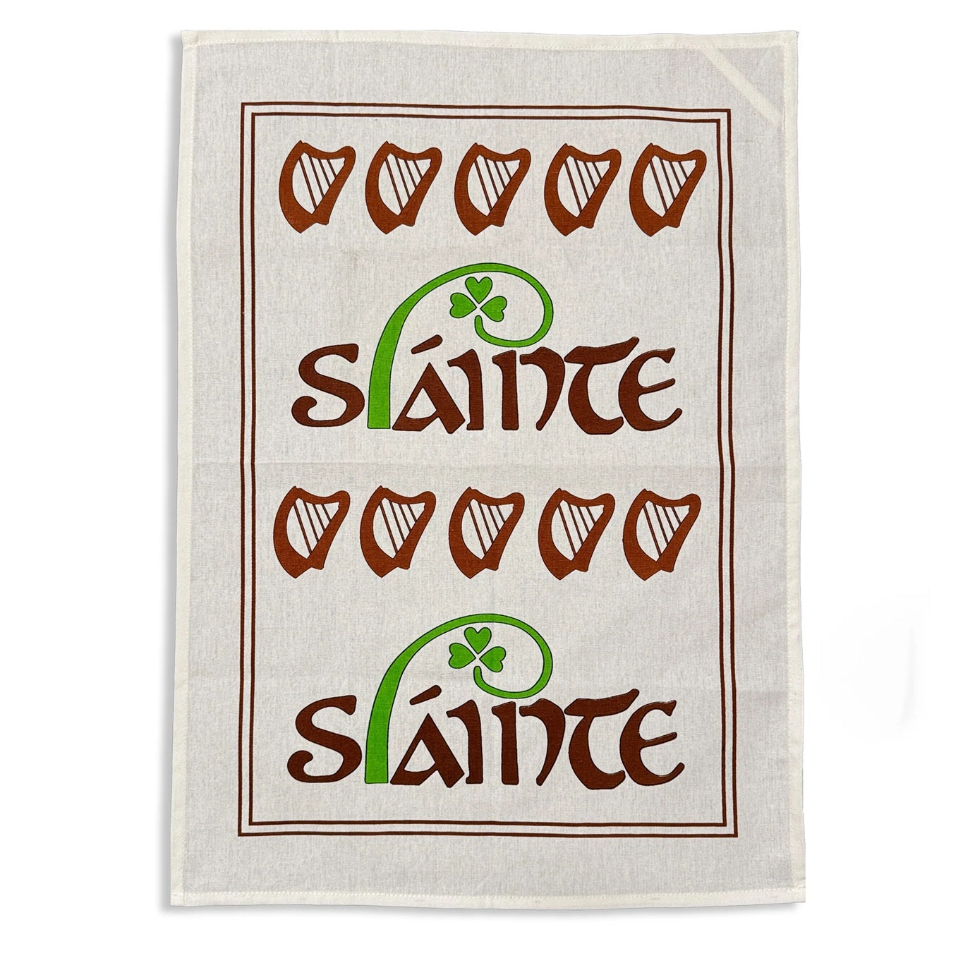Irish Tea Towels - Sláinte , Triple Spiral, Love Cross