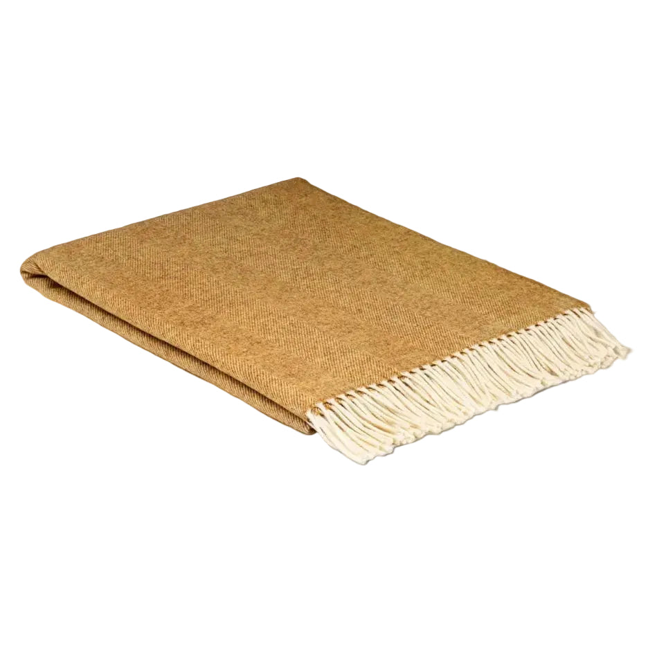 XL Irish Wool Throw - Mead Herringbone